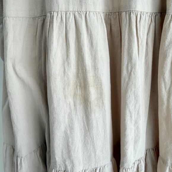 En Saison Alwin V-Neck Midi Dress Mixed Media Sweater Poplin Womans mediu HH4041 - Picture 4 of 4